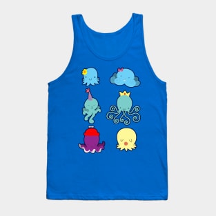 Six Cute Little Octopus Tank Top